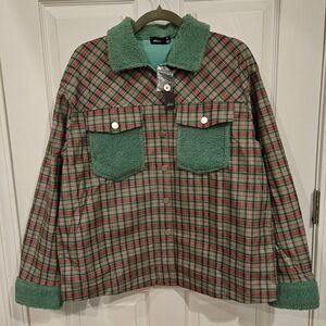 Akai Green Sherpa Collar Jacket
